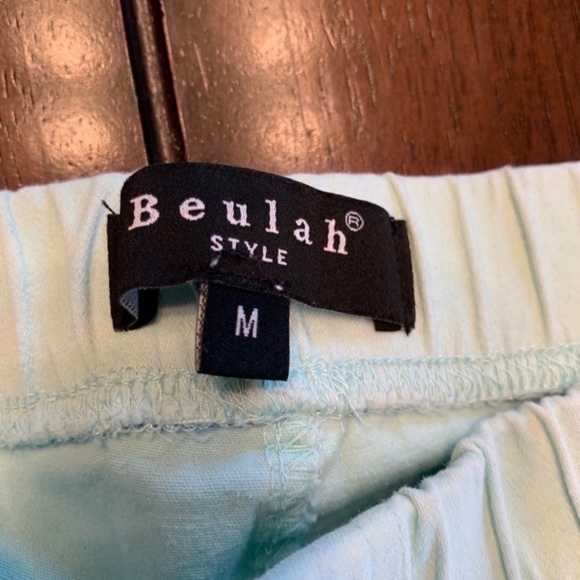 Beulah Mint Green Moto Jeggings - Picture 5 of 8
